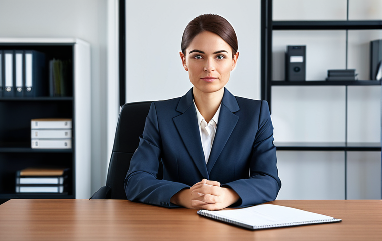MVP와 사용자 요구 분석 - Businesswoman in Modern Office**

"A professional businesswoman in a modest business suit, sitting a...