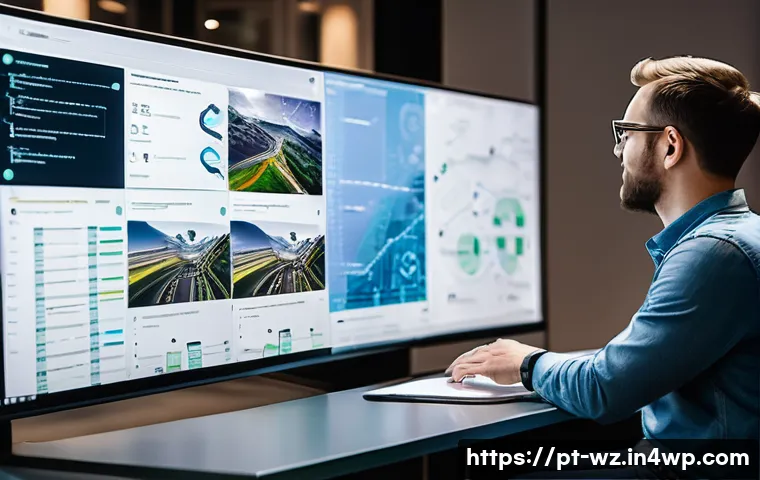 MVP 개발을 위한 글로벌 트렌드 분석 - **AI and No-Code Revolutionizing MVP Development**
    A vibrant, futuristic office space filled wit...