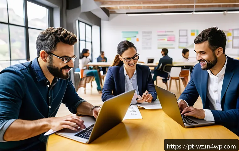 MVP 프로토타입 제작 방법 - A modern startup office scene focused on a diverse team of professionals conducting user interviews ...